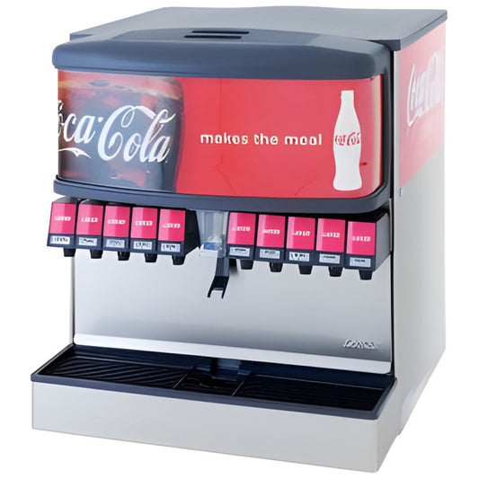 Lancer 85-4541N-111 | 30" Wide Countertop Beverage Dispenser w/ Coca-Cola Graphics - 85-4541N-111